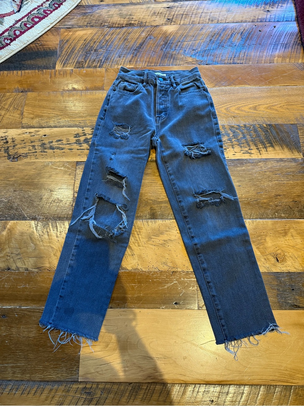 PAC Sun Distressed High-Waist Women’s Jeans - Faded Black